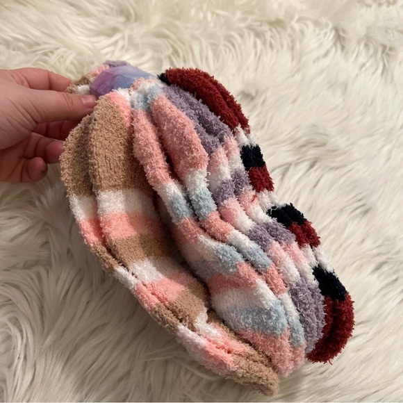 Just Dreaming by Chatties Plush Socks Multicolor Stripes - Picture 4 of 7